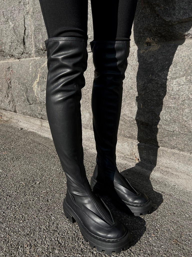 Overknee Tight Boots Black
