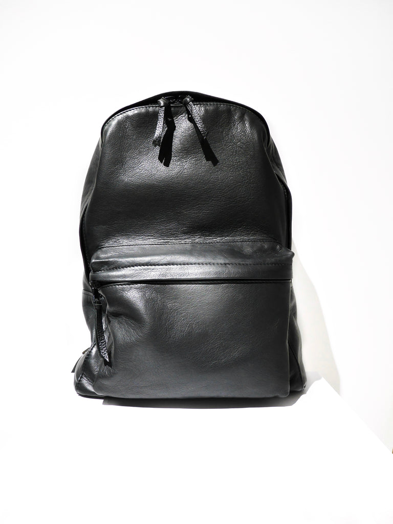 Black Leather Backpack