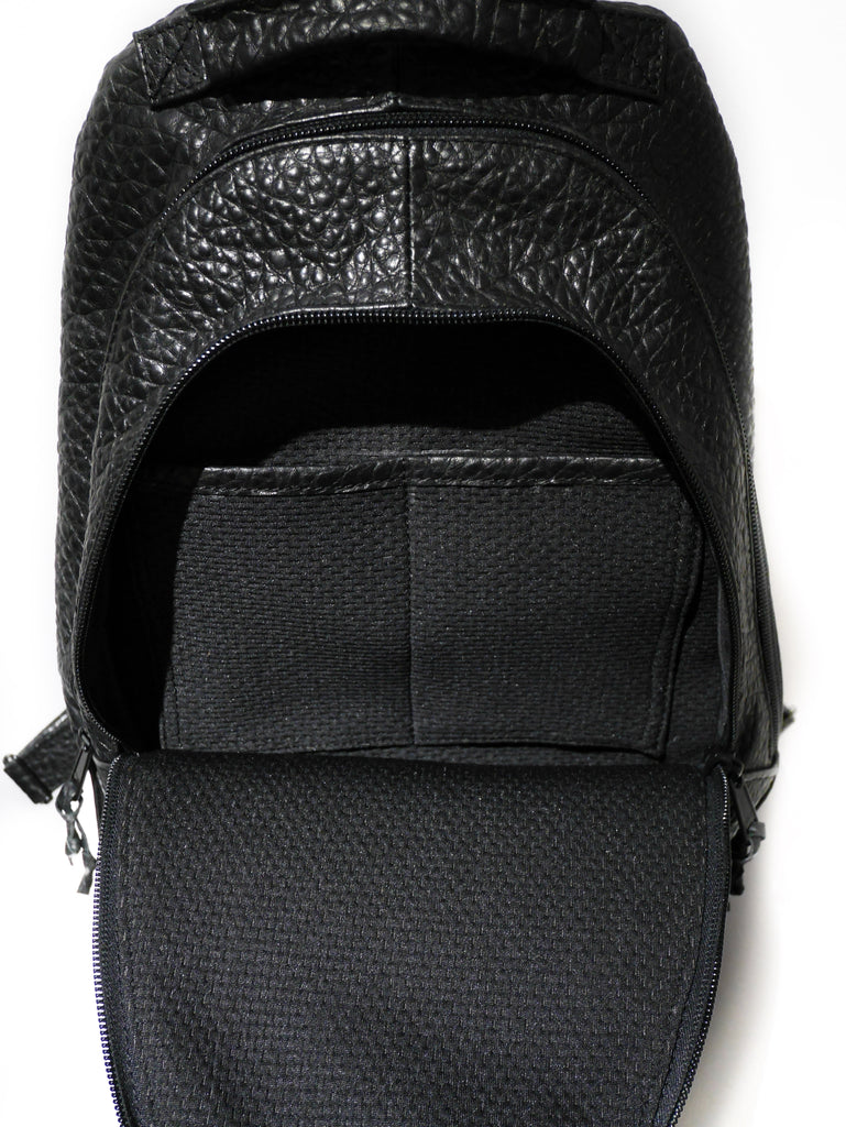 Buffalo Leather Backpack Black