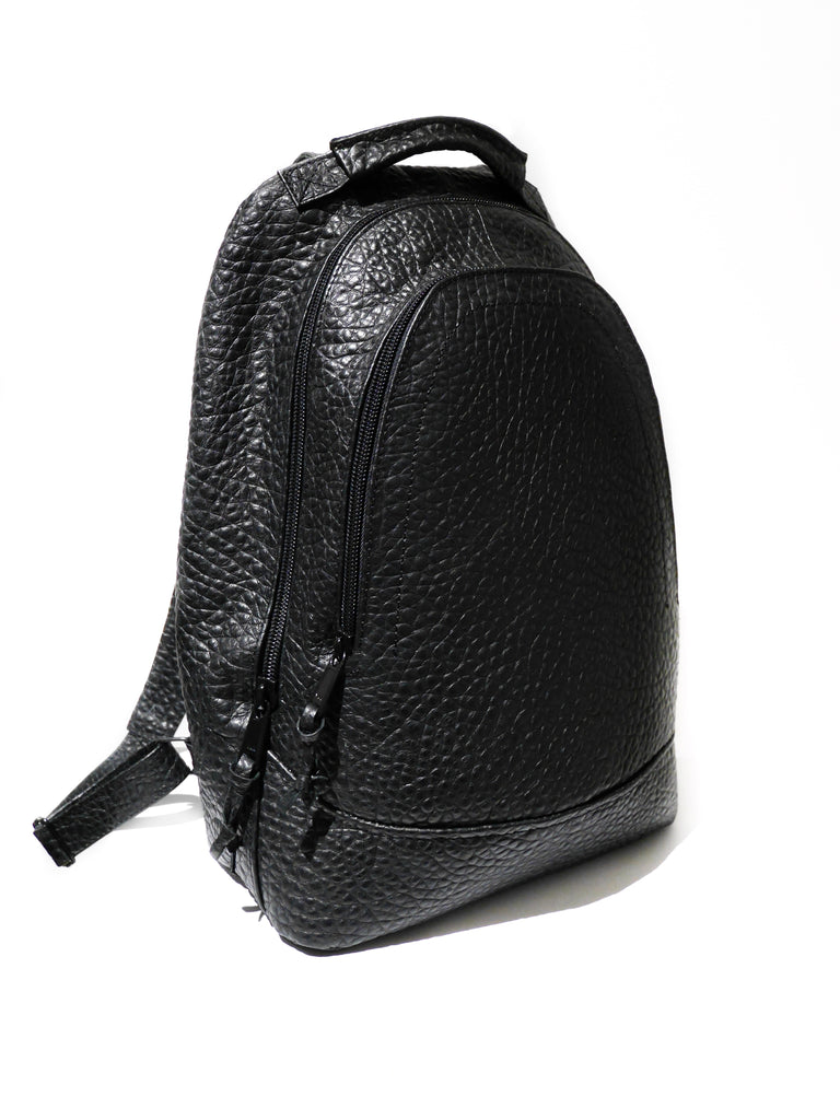 Buffalo Leather Backpack Black