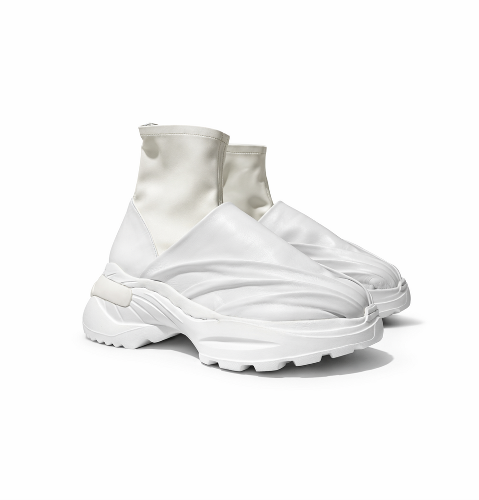 Curtain Sneakers High White