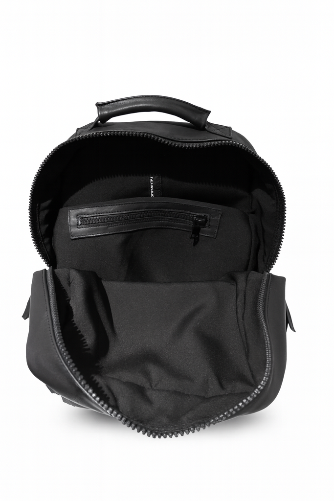 Matte Leather Backpack