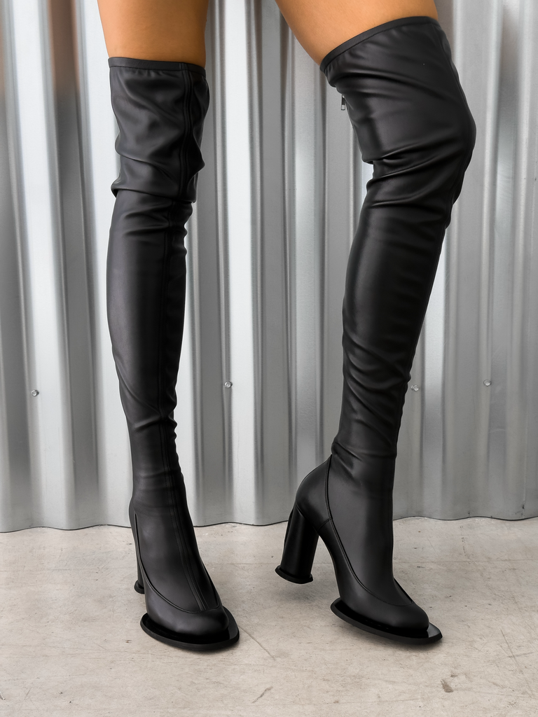 Overknee Tight Boots Black