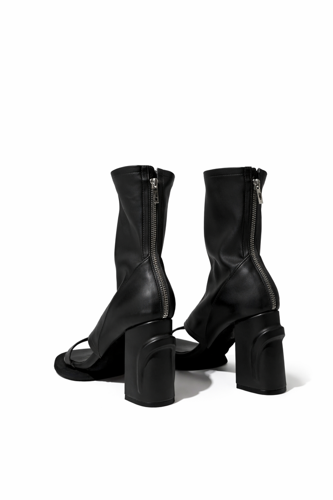 Sculpt Heel Sandals Black