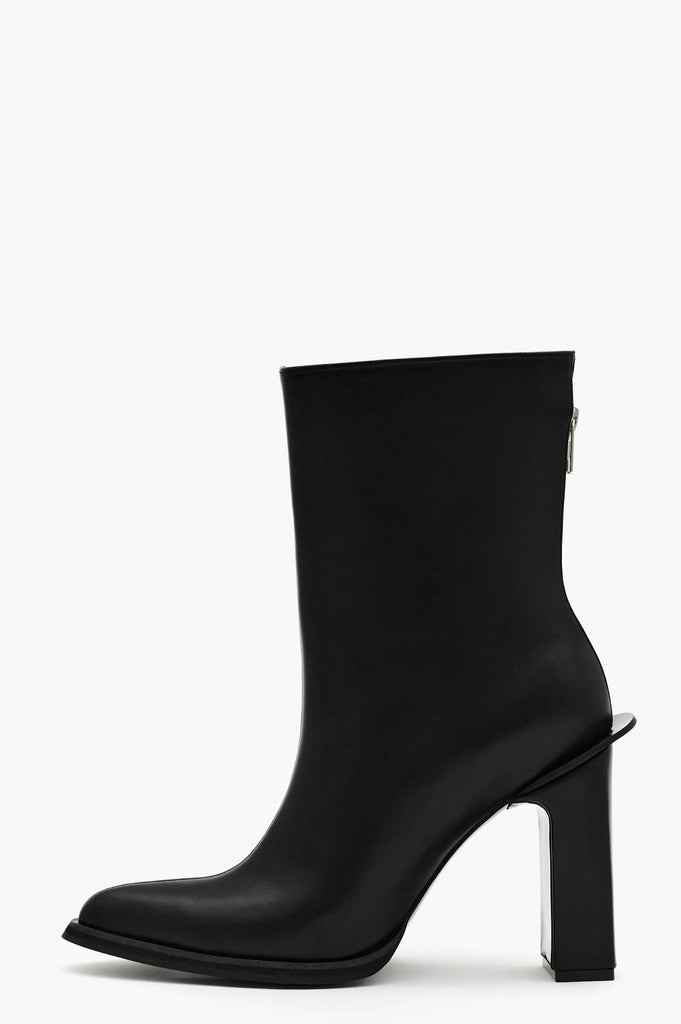 Pointed Toe Black Ankle Boots