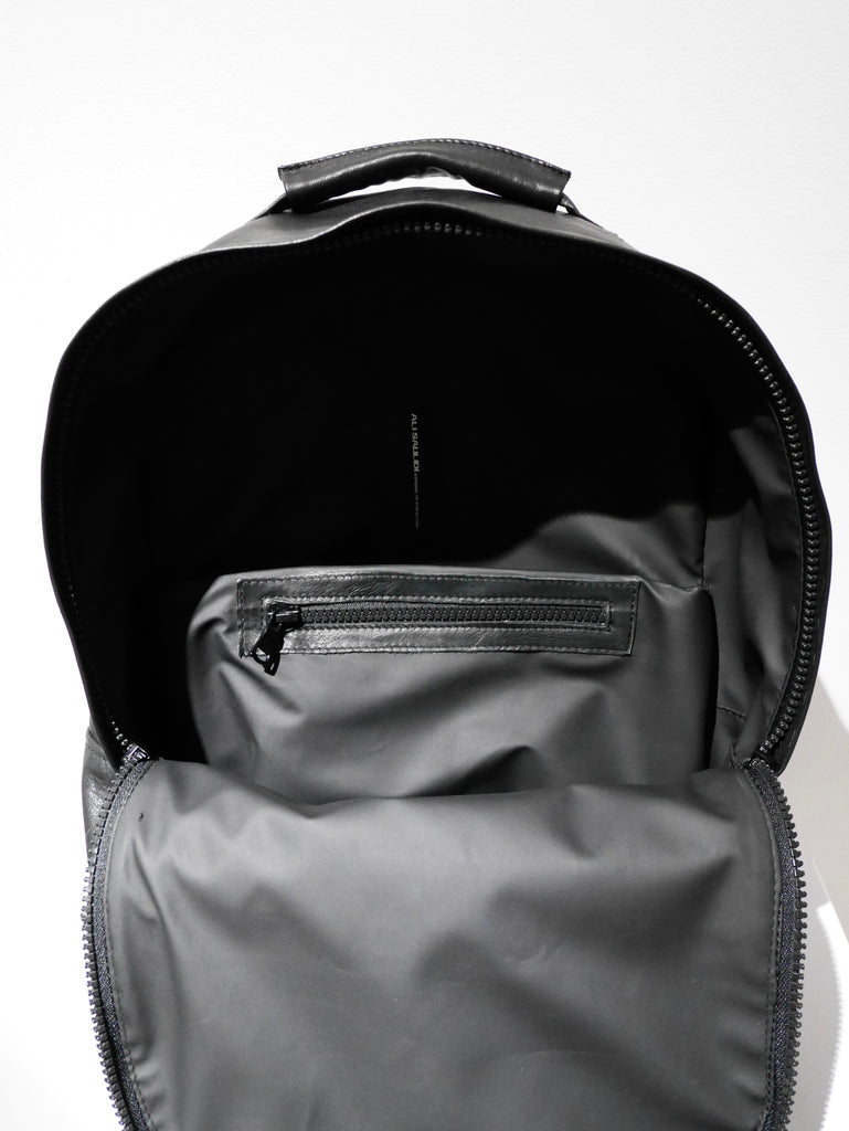 Black Leather Backpack