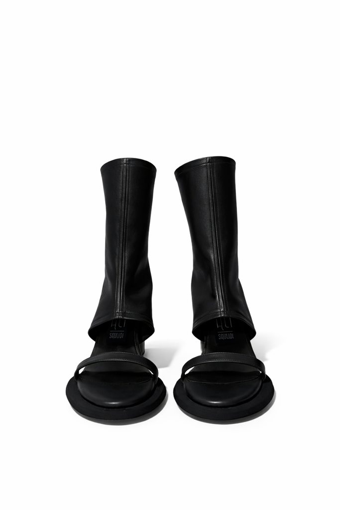 Sculpt Heel Sandals Black