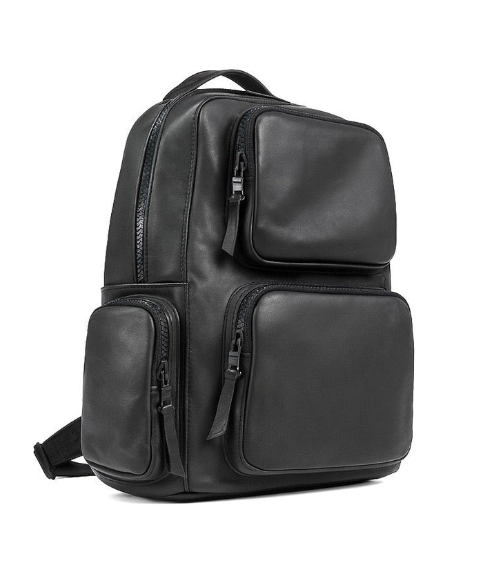Matte Leather Backpack