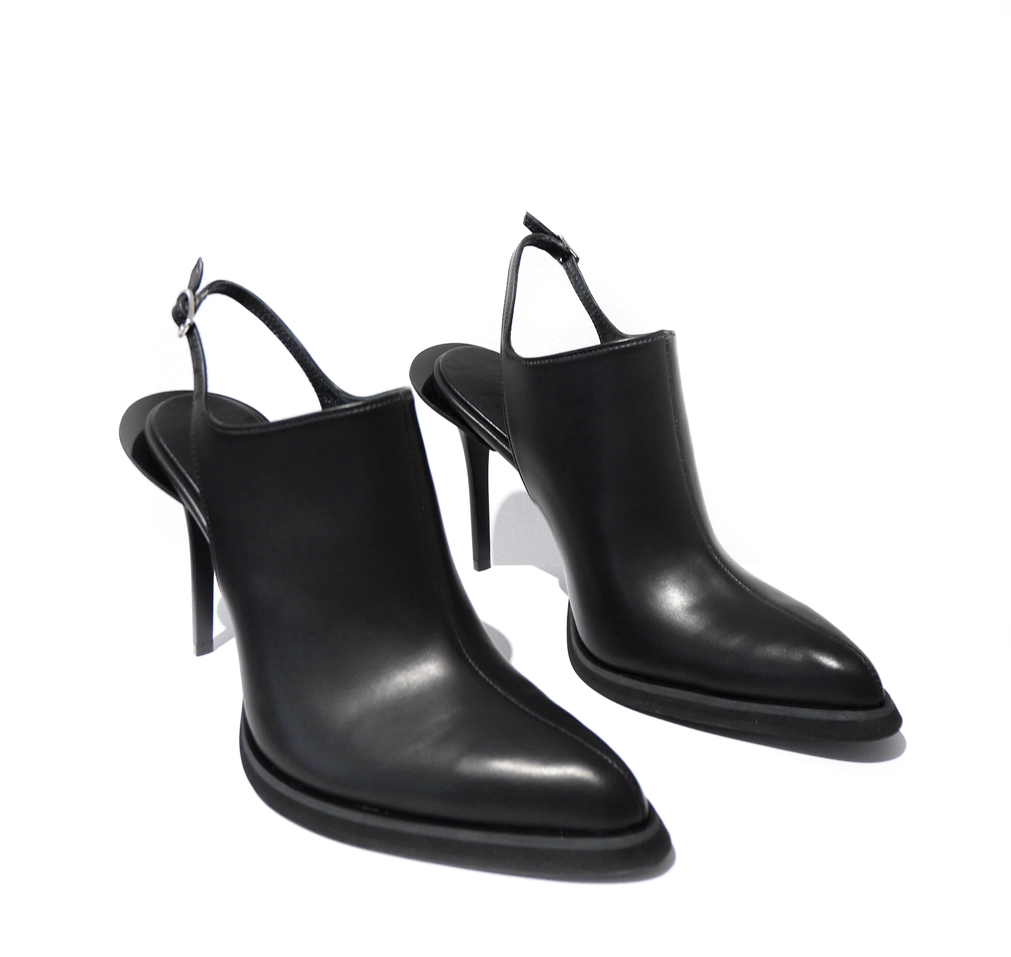 Slingback Mules Black – Ali Saulidi