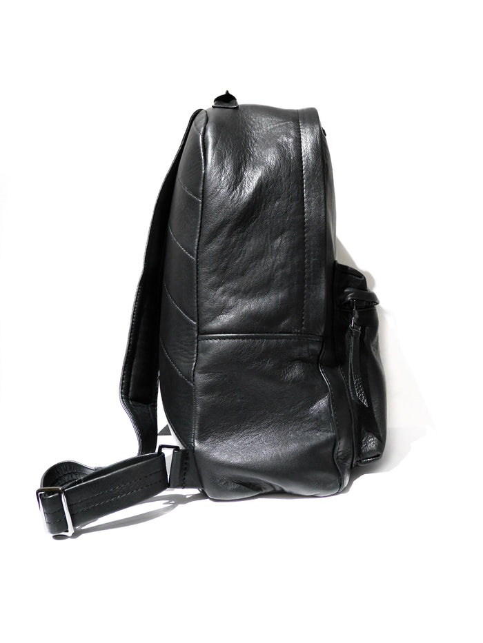 Black Leather Backpack