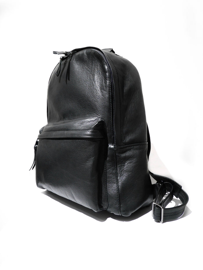 Black Leather Backpack