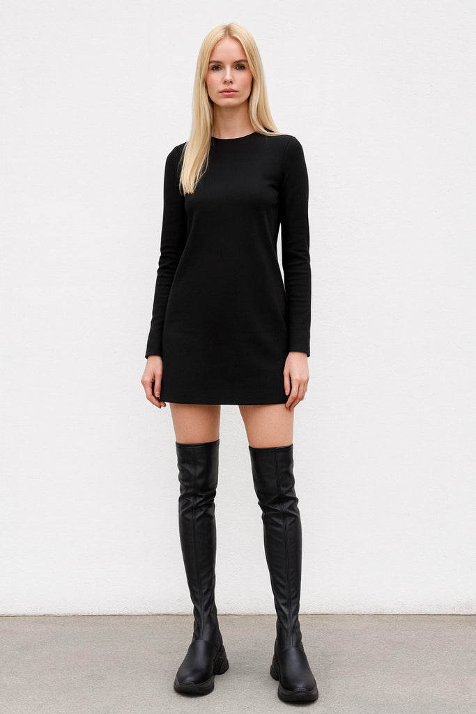 Overknee Tight Sneakers Black