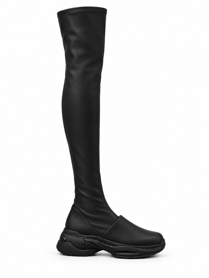 Overknee Tight Sneakers Black