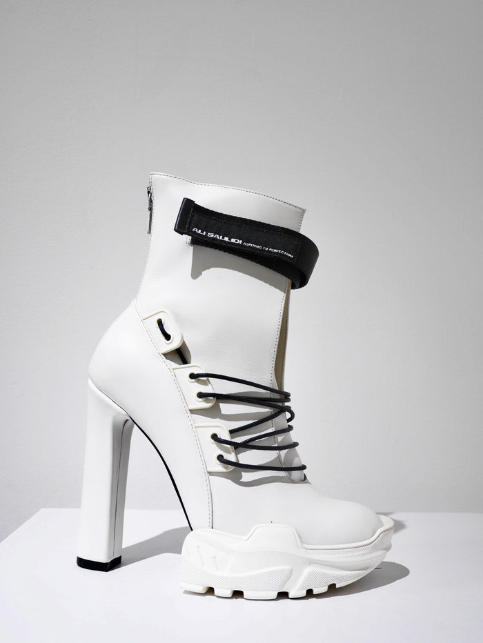 Hybrid Ankle Boots White