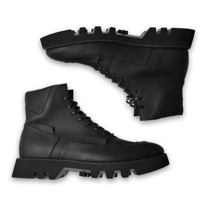 Segment Leather Boots