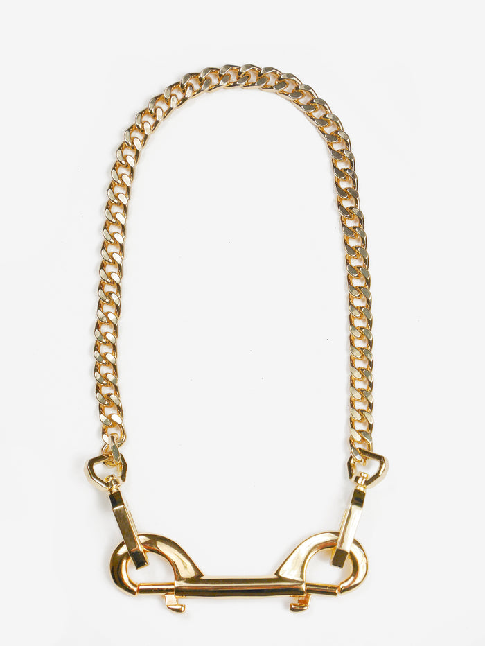 18K Gold Plated Carabine Neckless