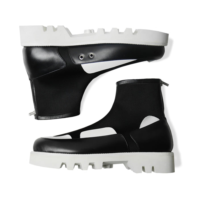 GLACIA Segment Boots Black & White