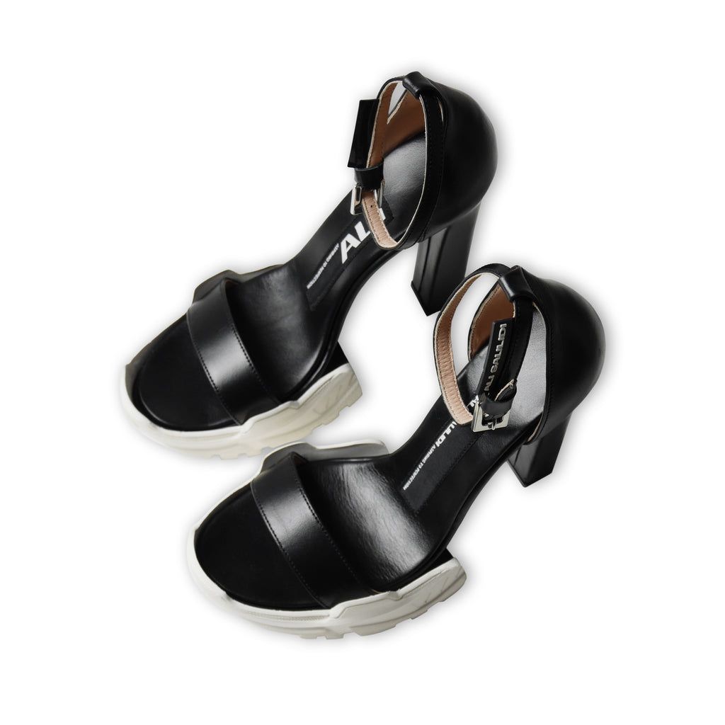 Hybrid High Heel Sandals Black