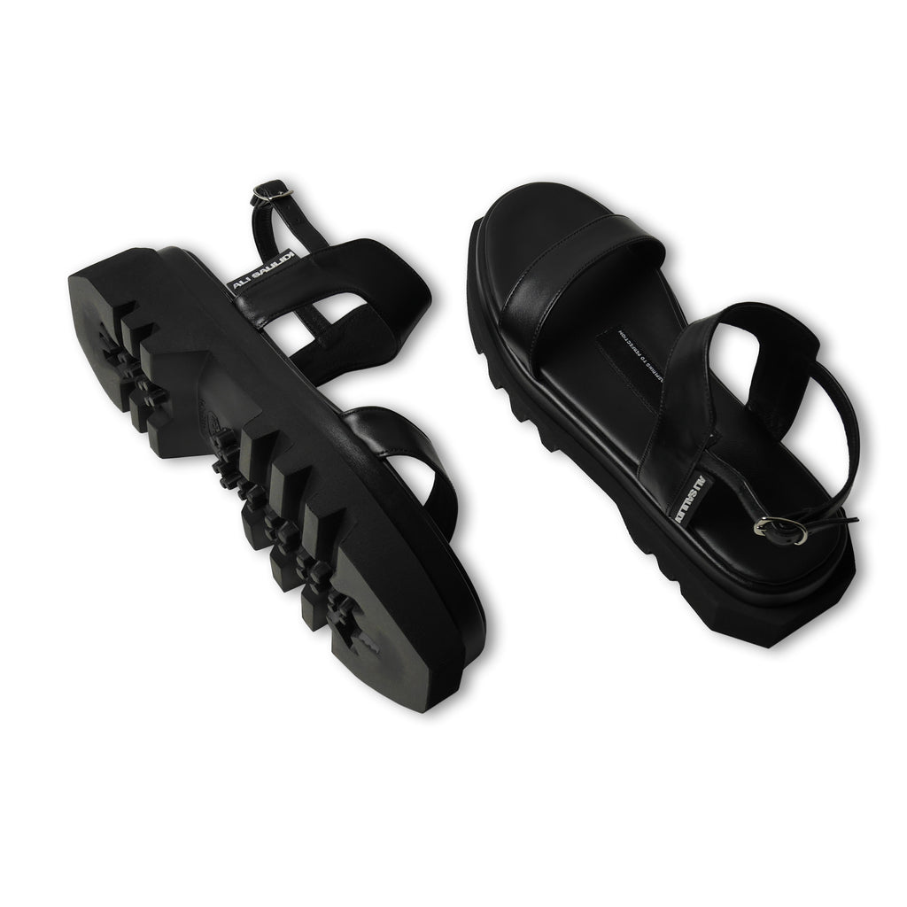 Tractor Sandals Black - Main Image
