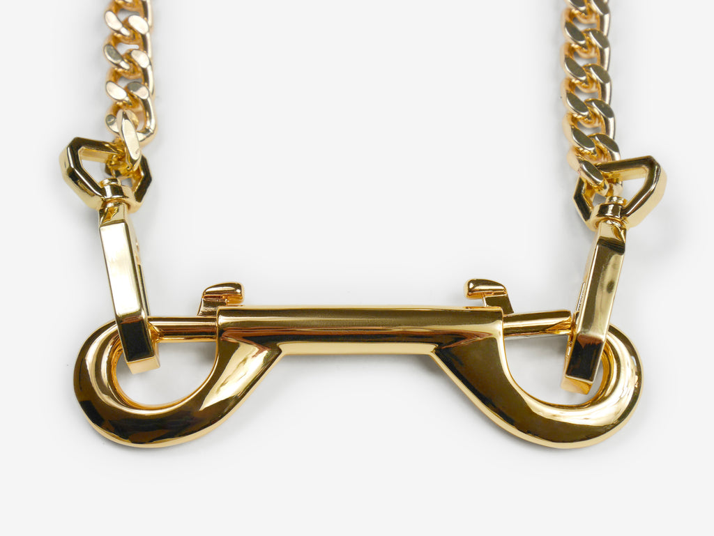 18K Gold Plated Carabine Neckless